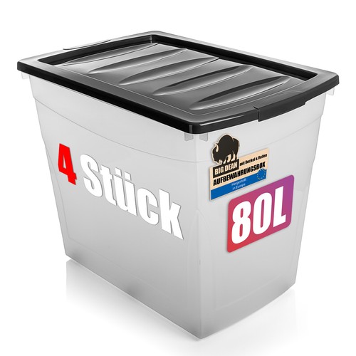 Aufbewahrungsbox 4er set l - aufbewahrungsbox,